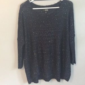 NWT Navy Blue Sweater w/ Sequins in the threading